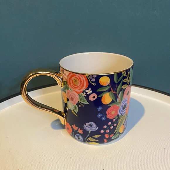 Anthropologie Rifle Paper Co Garden Party Monogram “D” 🌺 Mug - Picture 3 of 9